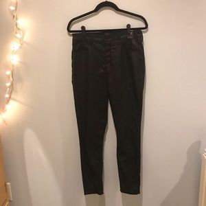 Shiny Black Skinny Jeans